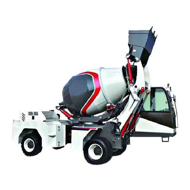 Automatic Forklift Feeding Self-loading Cement Mixer Truck
