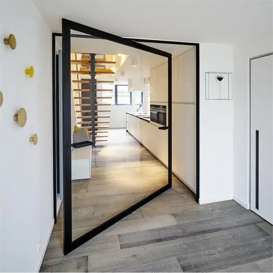 Aluminum Frame Office Villa House Entry Pivot Door