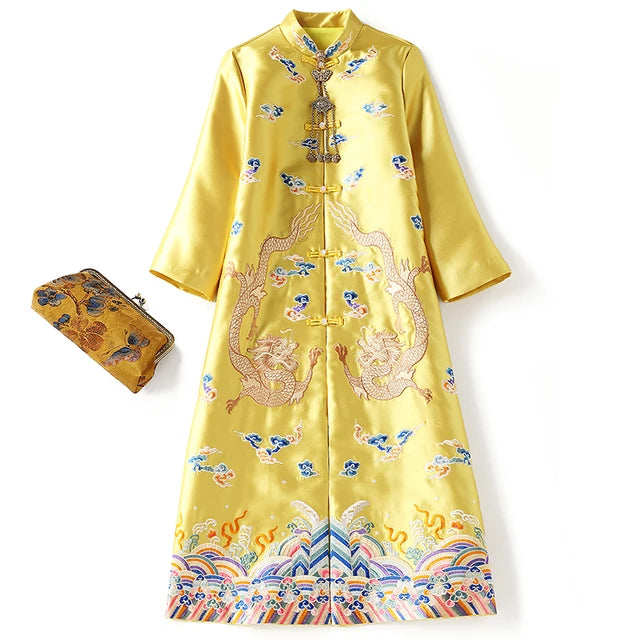 Chinese style outerwear women's autumn embroidery