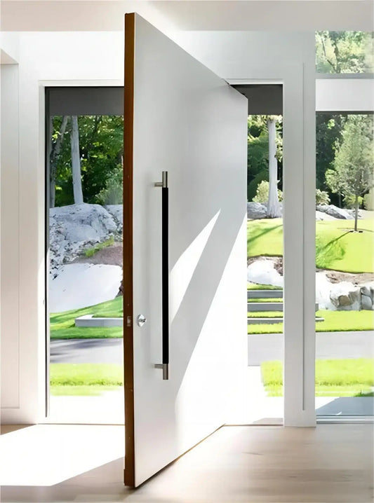 White Modern Pivot Doors