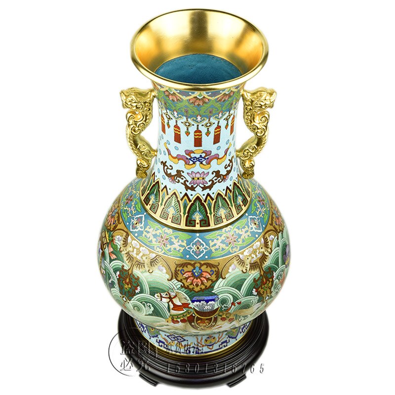 Li Rongkui Oriental Cloisonne Vase