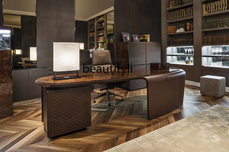 Italian Light Luxury Desk Modern