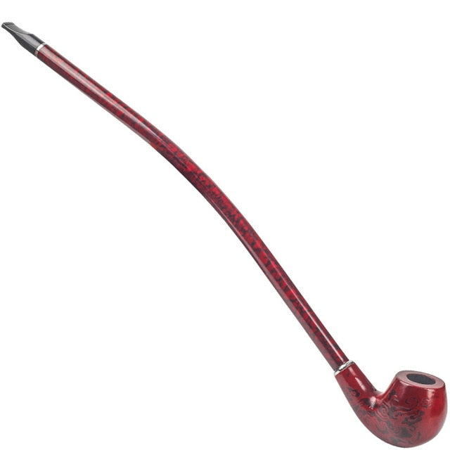 41cm Lengthened Marbled Resin Filtered Tobacco Pipe