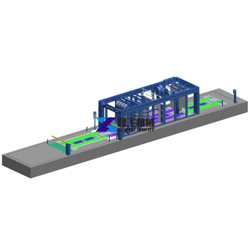 Three Section Dual Belt Conveyor Tunnel Automatic Industrial Car Wash Machine
