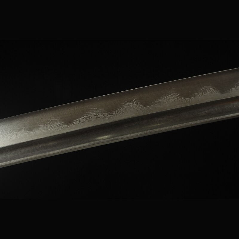 Handmade Katanas Folded Steel Clay Tempered Blade Ready Battle Real Japanese Swords Warriors Tsuba Full Tang Catana