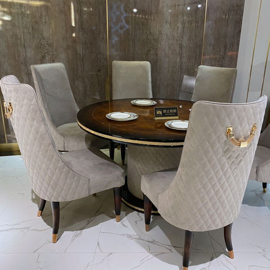 Italian luxury high end round rectangular dining table