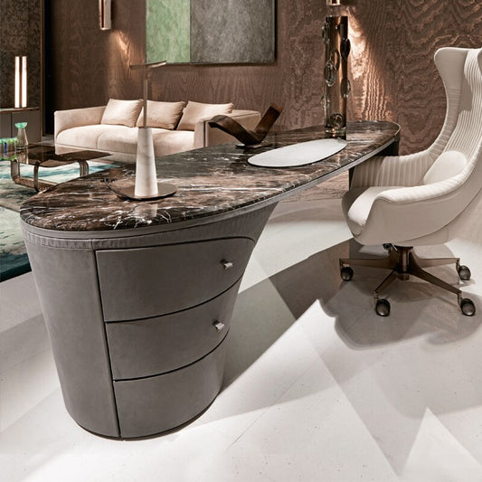Light luxury marble desk