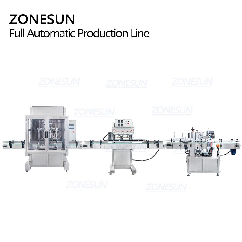Automatic Filling Capping Labelling Machine