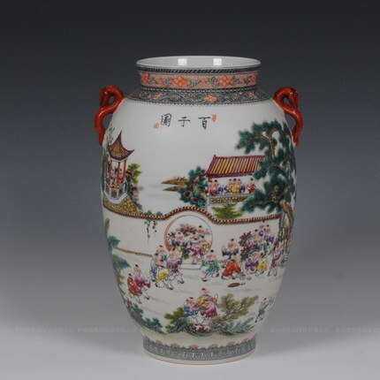 Oriental Master Handicraft Porcelain Vase