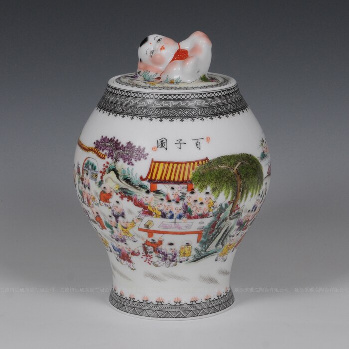 Oriental Masters Pure Hand Painted Lotus seed Vase