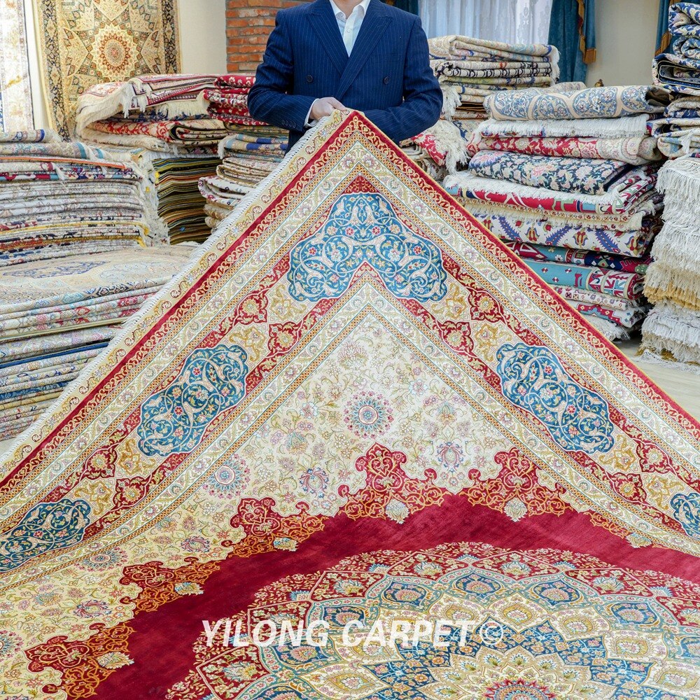 Handknotted Persian Style Handmade Art Silk Carpet