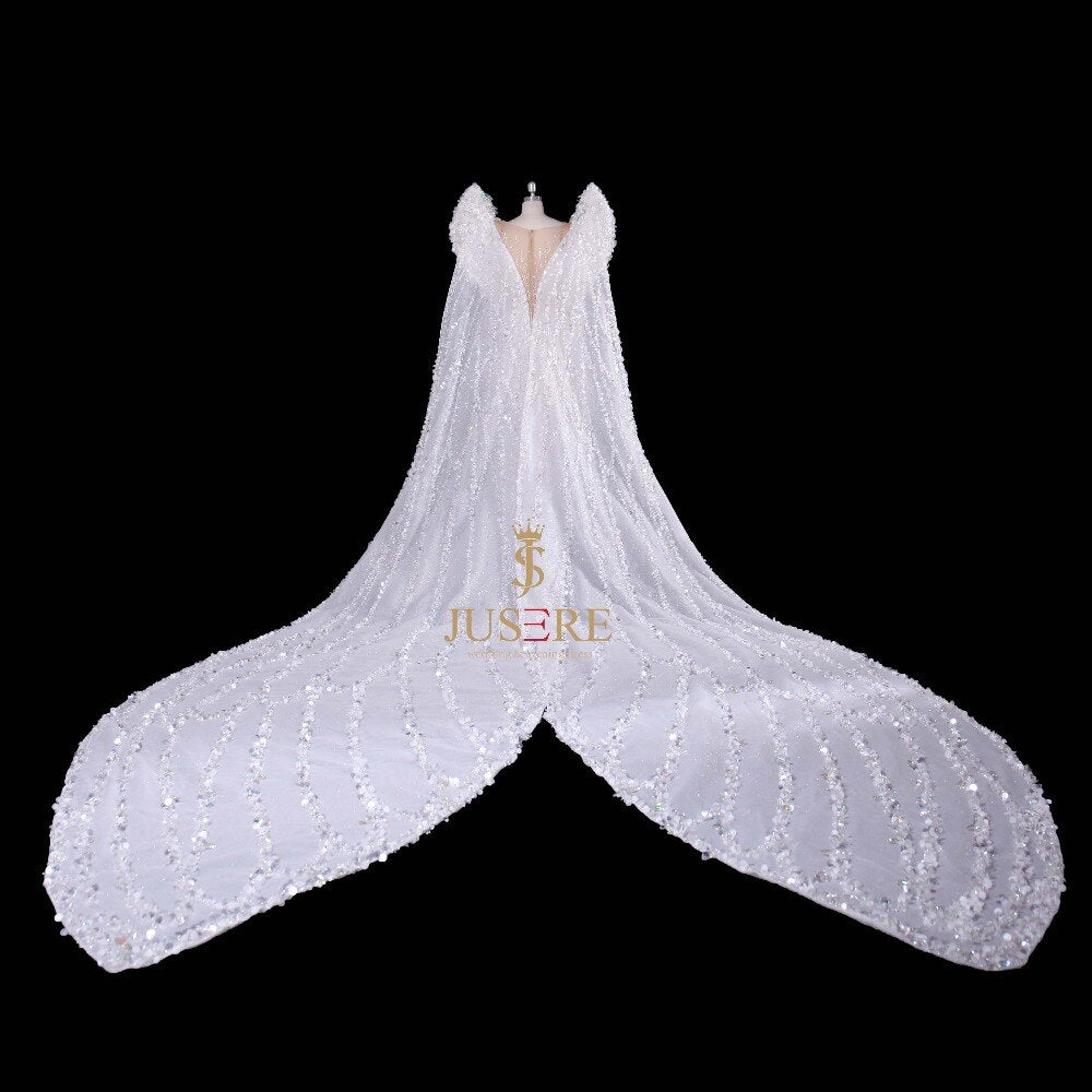 Genuine Snow Queen Bling Wedding dress