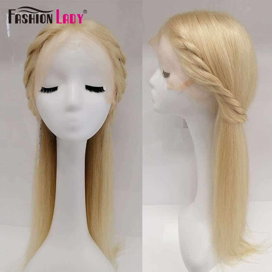 Original (Not Fake) Fashion Lady 100% Human Hair 613 Honey Blonde Colored Remy Brazilian Straight Hair Wig
