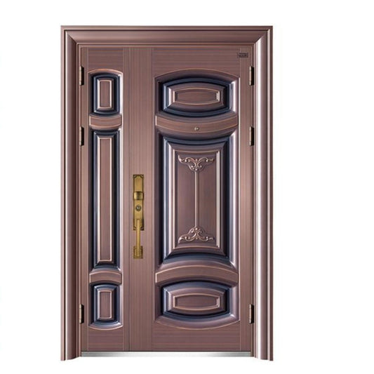 Metal Carving Entrance Front Bulletproof Double Security Door