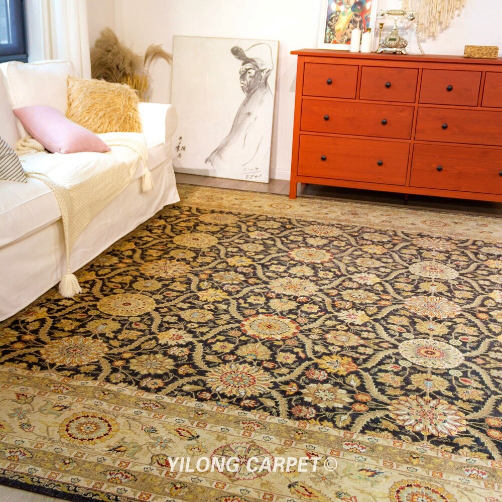 Handmade Wool Area Rugs All-Over Eco Friendly Home Carpet