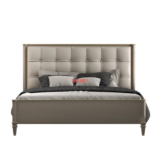 American luxury solid bed