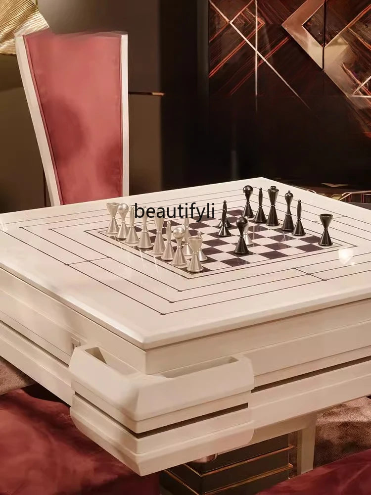 Italian Light Luxury Modern Minimalist Mahjong Table