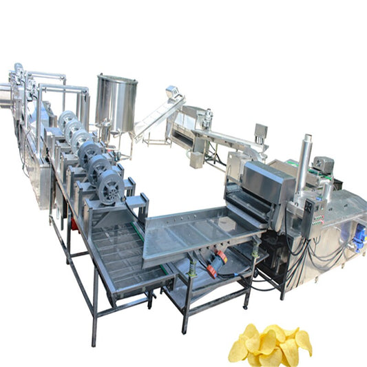 Full Automatic 200-2000kg Capacity Frozen French Fries Potato Chips Making Machine Production Line