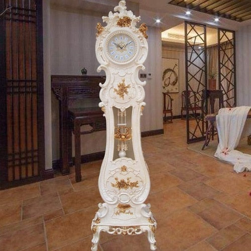 HJ Grandfather Clock Vertical Bell Standing Grandfather Clock