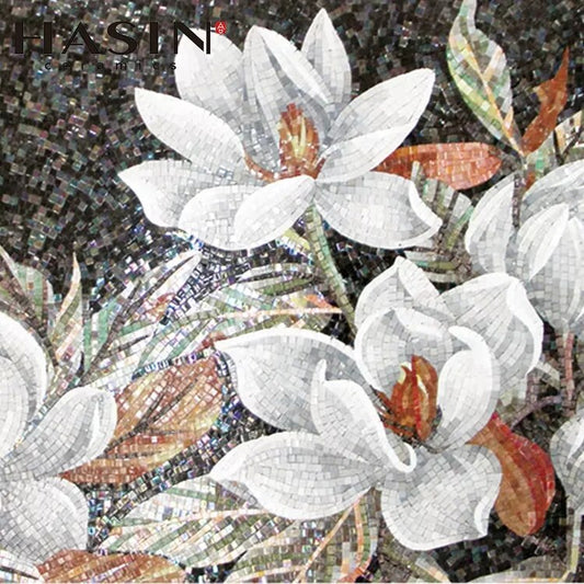 Summer Flower Tile Mosaic Mural