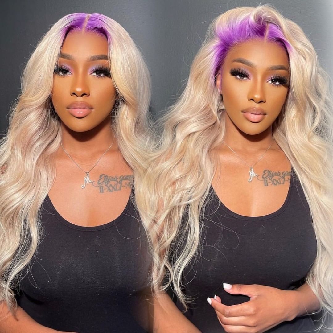 Berryshair 613 Blonde Color Lace Frontal Wigs