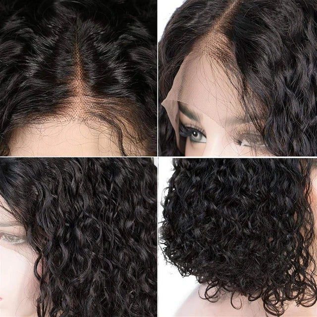 Original (Not Fake) Miss Dona 100% Human Hair Short Bob Water Curly Deep Wigs