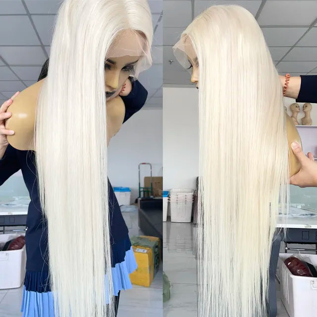 Original (Not Fake) QueenKing 100% Human Hair Virgin Full Lace Blonde Wig