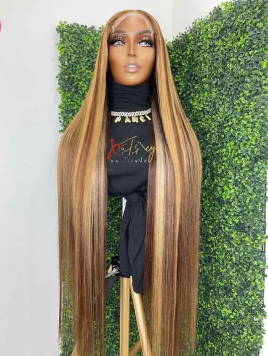 100% Real Human Hair Lace Front Straight Frontal Wigs