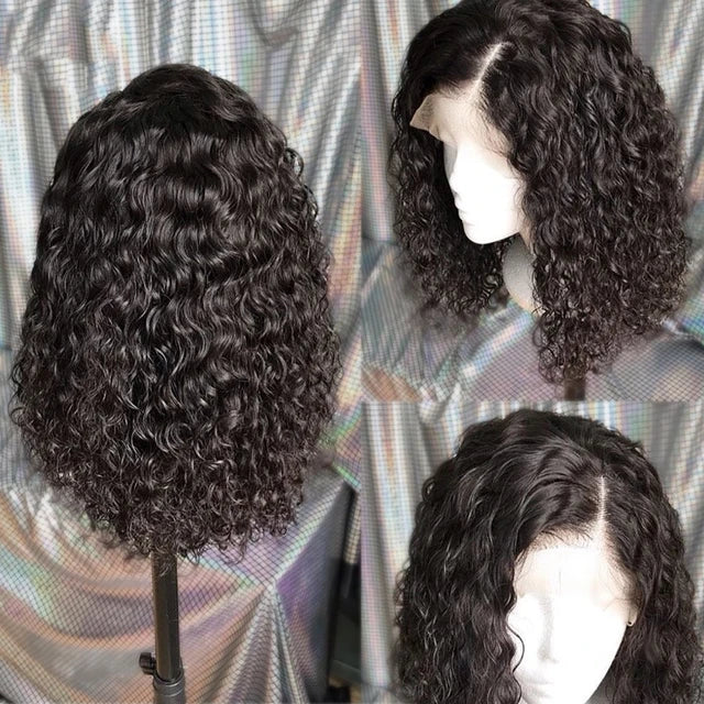 Original (Not Fake) Miss Dona 100% Human Hair Short Bob Water Curly Deep Wigs